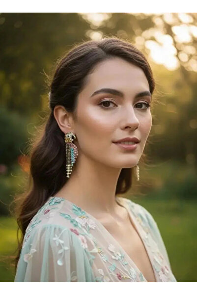 Dorvina Evening Dress Earrings Rainbow Zircon Stone Waterway Bird Figured Long Design Women's Earrings