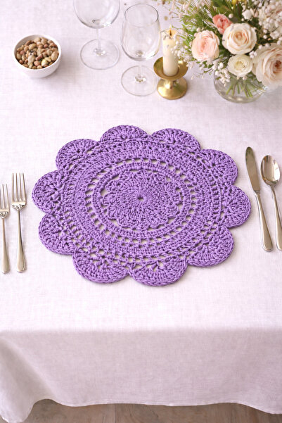 TOM COMPANY Kağıt İp Amerikan Servis-Supla-2'li (36 cm)-Lila