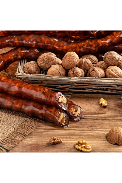KÖME ŞAHANE Kömeşahane Deluxe Gourmet Series 1. Quality Abundant Fresh Walnut Village Sausage with 100% Grape Molasses 1 kg