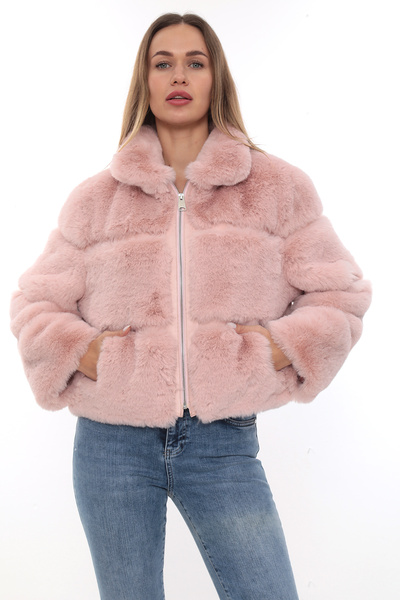 izellas Rosa Fioretta Pembe Suni Kürk