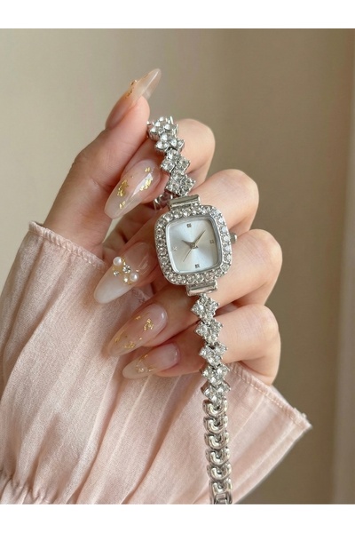 KLISHE Butik DIAMOND Silver Çelik Taşlı Kadın Saat, Luxury, Saat Koleksiyonu 2026