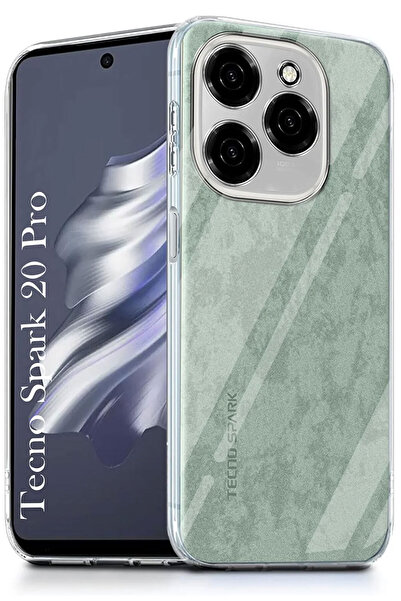 CEPSTOK Tecno Spark 20 Pro Case Transparent Camera Protected Flexible Soft Silicone