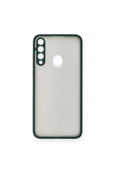 TechTrove Huawei Y6P İçin Uyumlu Buzlu Tasarım Renkli Tuş Mat Tasarım Sararma...