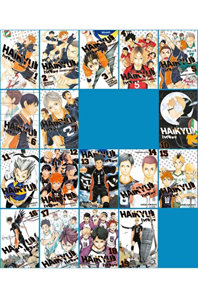 Gerekli Şeyler Yayıncılık Haikyu 1-7, 10-19. Arası ( 8 ve 9. Ciltler yok ) Tü...