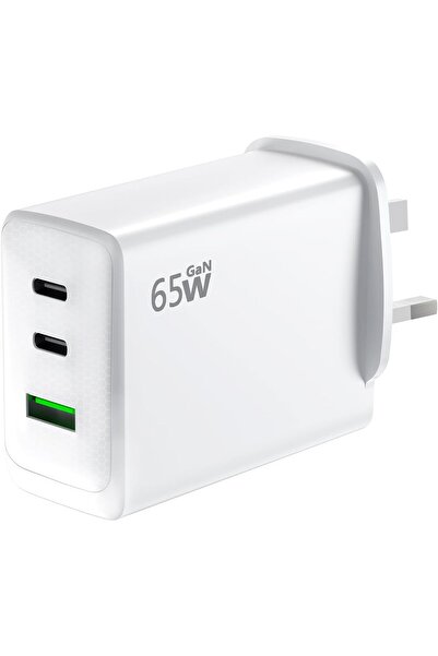 VENDIX 65W USB C Fast Charger, 3 Port PD Power Adapter