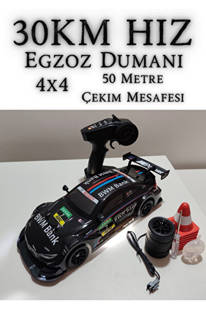 Boratila Toys 1:12 Ölçek 30 Km Hız 2.4 GHZ 7.4V 1.200 Mah Bmw M4 Görünümlü Uzaktan Kumandalı Drift Yarış Arabasi