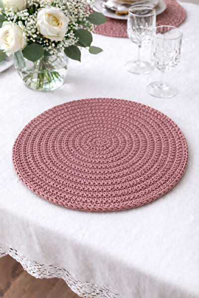 TOM COMPANY Kağıt İp Supla-Amerikan Servis-2'li (36 cm)-Gül Kurusu