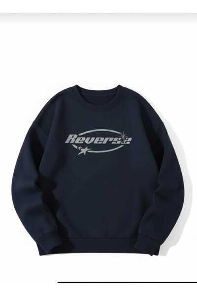 COHERENT Unisex Kadın/Erkek REVERSE Özel Baskılı Renkli Oversize Bisiklet Yak...