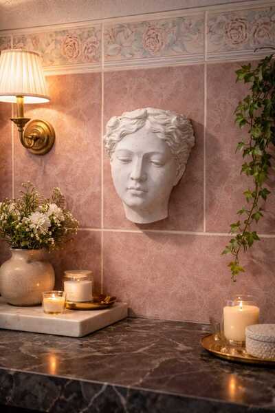 MN TİCARET Helen Büst Duvar Dekoru / Saksılık / Vazo