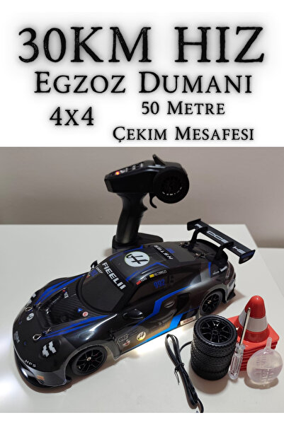 Boratila Toys 1:12 Ölçek30Km Hız 2.4GHZ 7.4V 1.200 Mah Porsche 911 Görünümlü Uzaktan Kumandalı Drift Yarış Arabasi