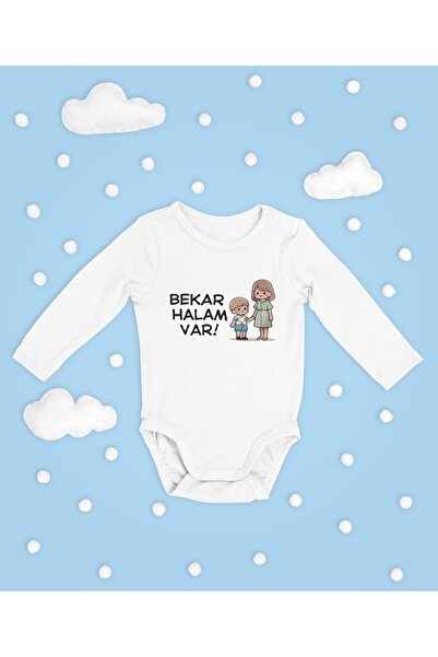 SEVBANO Bekar Halam Var Written Cotton Soft Unisex Snap Fastener Long Sleeve ...