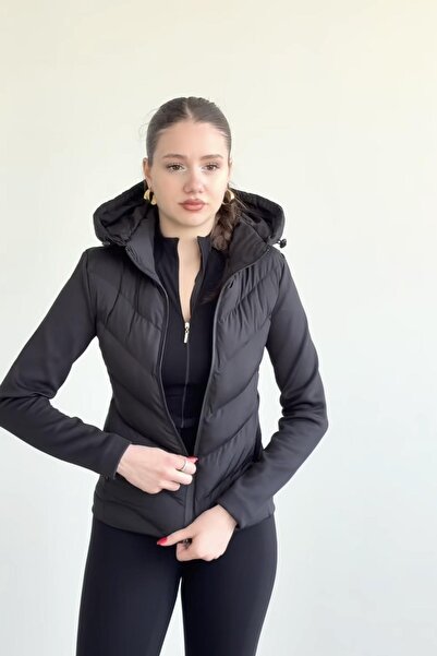 BELİZMOD ZR Model Range Rover Kapüşonlu Slimfit Sportif Astarlı Siyah Kışlık ...