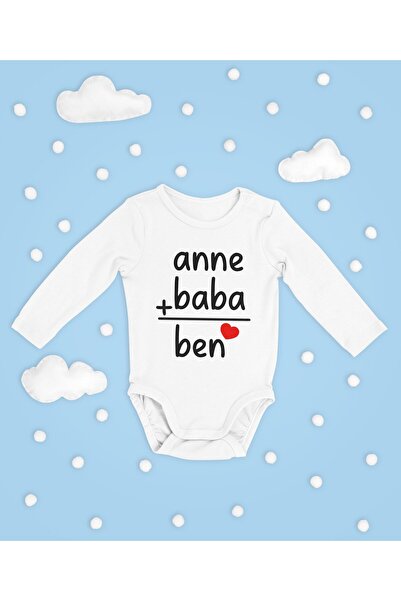SEVBANO Mom, Dad, Me! Written Cotton Soft Unisex Snap Fastener Long Sleeve Bo...