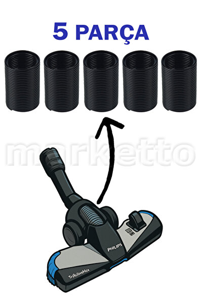 Marketto 5 komada Philips TriActive Max kompatibilne upijajuće glave za sredn...
