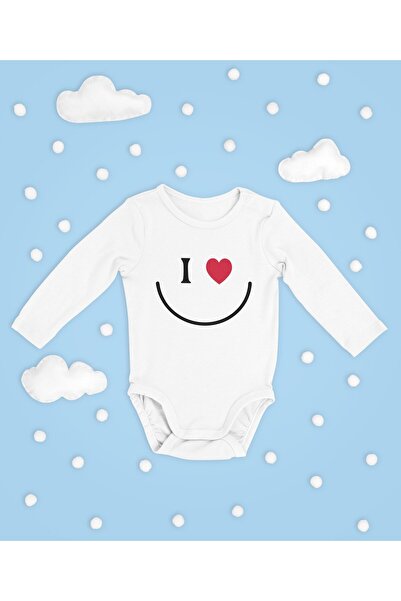 SEVBANO أحب الابتسامة! بدلة قطنية ناعمة مطبوعة بأكمام طويلة للجنسين مع أزرار كبس