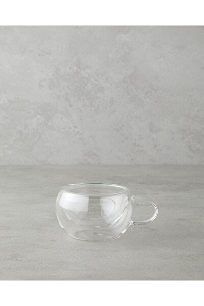 English Home Mistral Borosilikat Cam Double Wall Kupa 100 ml Şeffaf