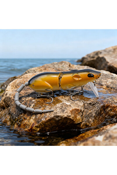 Choice طعم صيد على شكل فأر، مصنوع من البلاستيك الصناعي، بطول 15.5 سم، طعم سبا...