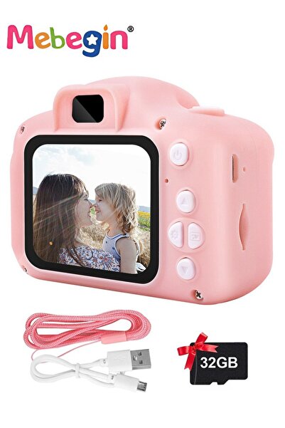 MEBEGIN كاميرا ألعاب للأطفال، كاميرا فيديو رقمية عالية الدقة 1080 بكسل للأطفا...