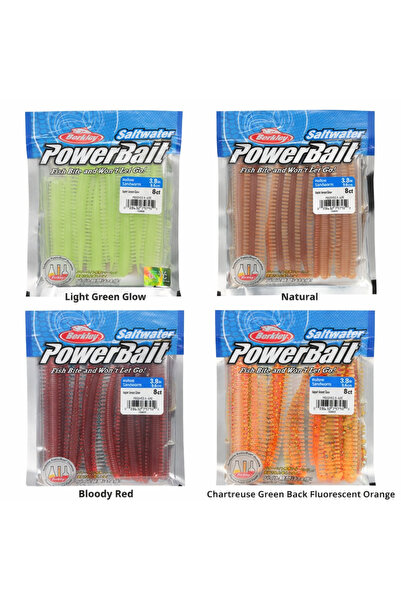 BERKLEY Gulp! SW Hollow Sandworm 3.8 inç 9.6 cm 8 adet