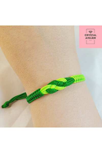 Crystal Atelier سوار المعجبين بتصميم بورسسبور إنفينيتي - سوار مكرامية تكساس على شكل تمساح بتصميم بورسسبور إنفينيتي أوفير لوف