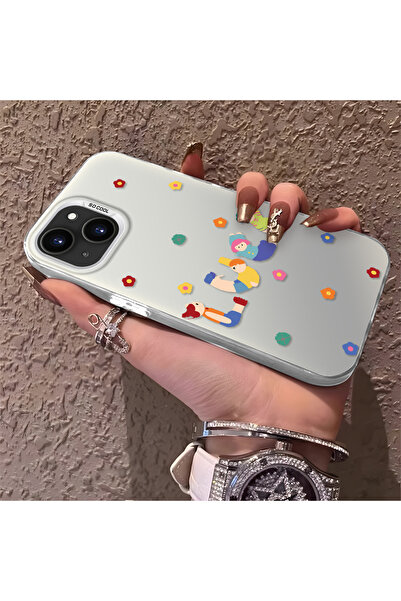 ucuc حافظة مضادة للسقوط من السيليكون المتوافقة مع هاتف iPhone 13، بنمط ممتع