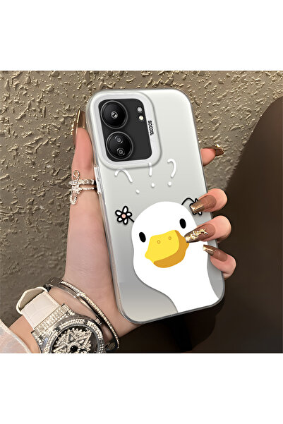 ucuc Xiaomi Poco C65 Compatible Silicone Edge Hard Back Anti-Fall Case Sweet ...