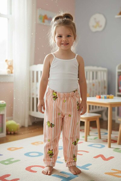 Fulla Moda Duck Patterned Fleece Unisex Children's Pajama Bottoms