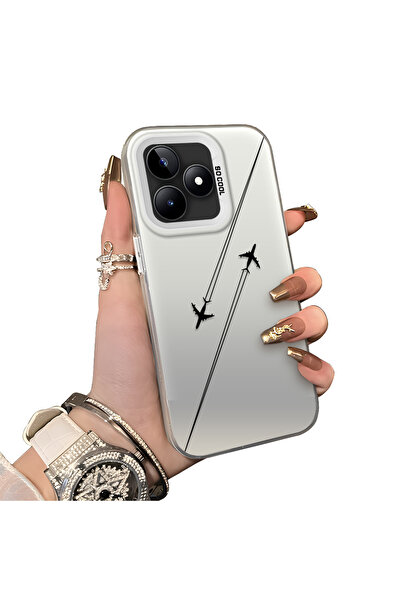 ucuc Realme Note 50 4g Compatible Silicone Edge Hard Back Anti-Fall Case Airp...