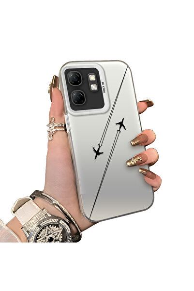 ucuc حافظة Infinix Hot 50i المتوافقة مع الحافة السيليكونية الصلبة والمضادة لل...