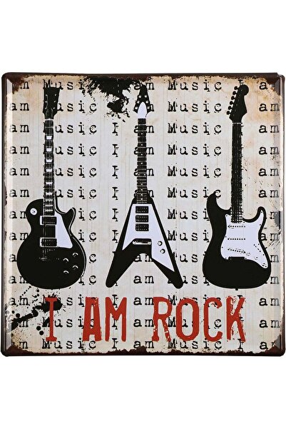 Alcoach Decorative Wall Art – I Am Rock Guitar Design