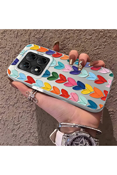 ucuc Xiaomi Poco X7 5g Compatible Silicone Edge Hard Back Anti-Fall Case Colo...