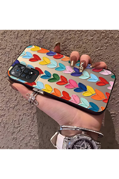 ucuc Xiaomi Redmi Note 11 Pro Uyumlu Silikon Kenar Sert Arka Anti Düşme Kılıf...