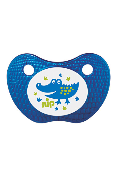 Nip Feel Silicone Soothers 2pcs | 0-6M, Blue & Orange
