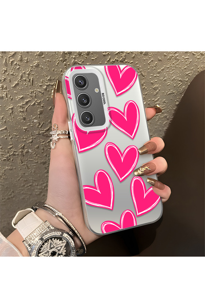 ucuc حافظة سامسونج جالاكسي S24 متوافقة مع الحافة السيليكونية الصلبة ذات النمط...