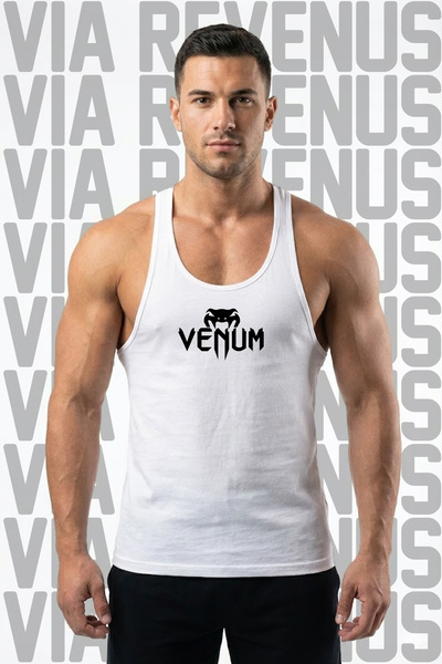 Vordevia Ufc Printed Men's Stringer Athlete Tank Top - Cotton Fitness & Bodybuilding Gym Tank Top
