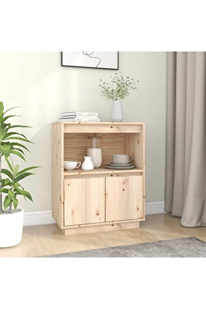 vidaxl Sideboard 60x34x75 cm Solid Wood Pine