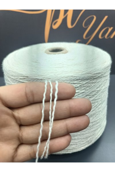 Pİ Yarn %100 pamuk el örgü ipi 500 gr krem