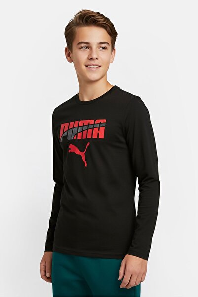 Puma Kids Boy 2 Pieces Sportswear Fit Long Sleeve Outdoor T-Shirt With Socks,...