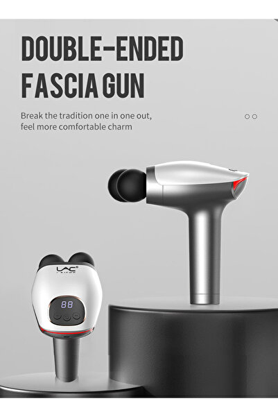 LAC LAICHY 8 in 1 Percussion Massage Gun for Pain Relief,Double Head,Recharge...