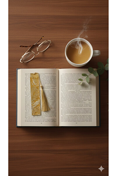 tasarım my home Epoxy Bookmark Gold Color