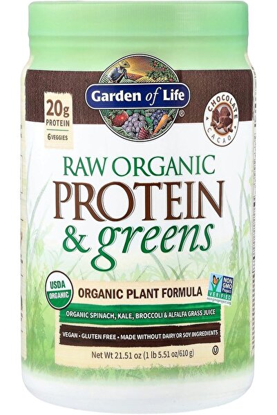 GARDEN OF LIFE Raw Organic Protein & Greens Chocolate - 20 Servings