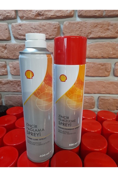 SHELL ZİNCİR YAĞLAMA & ZİNCİR TEMİZLEME SPREYİ SET