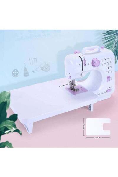 Türkiye Home Sewing Machine with Large Table + 12 Presser Feet Attachments – Powerful Motor, Smooth Stitch