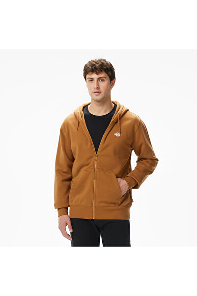 Dickies Summerdale Zip Through Erkek Kahverengi Sweatshirt