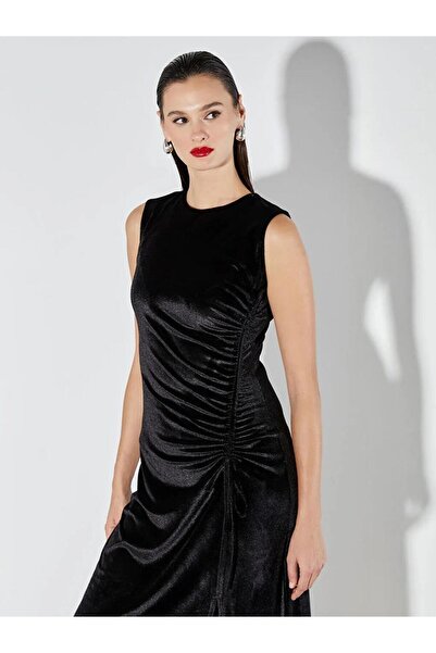 LC Waikiki Crew Neck Gathered Dress (W5)