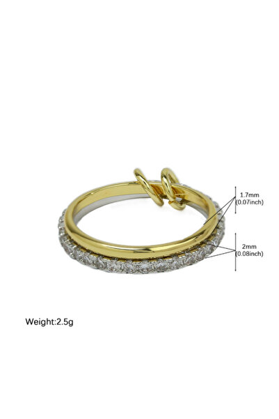 Choice 9 1 Stainless Steel Multilayer Double Color Link Chain Rings 18K Gold ...