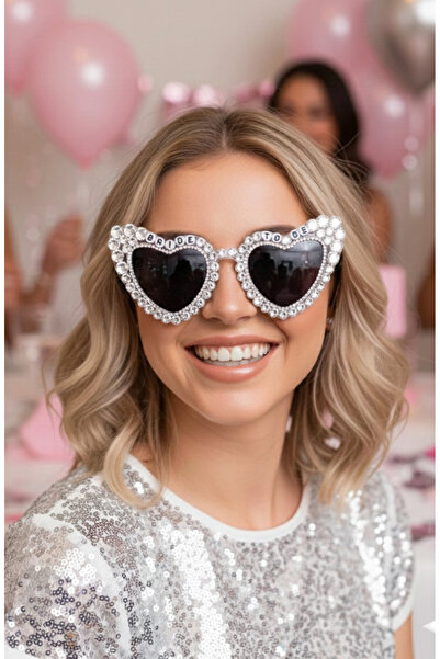 Happyline Bride To Be Yazılı Gelin Gözlük Taşlı Parıltılı Parti Gözlük Doğum ...