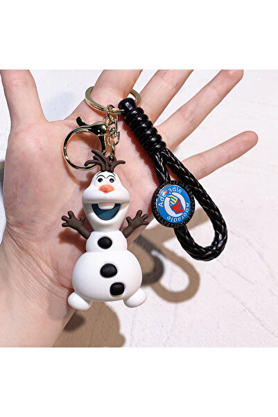 Choice مجموعة سلاسل مفاتيح ديزني فروزن KC4708 - سلاسل مفاتيح على شكل دمى شخصيات إلسا وآنا، وقلادات أميرات لطيفة