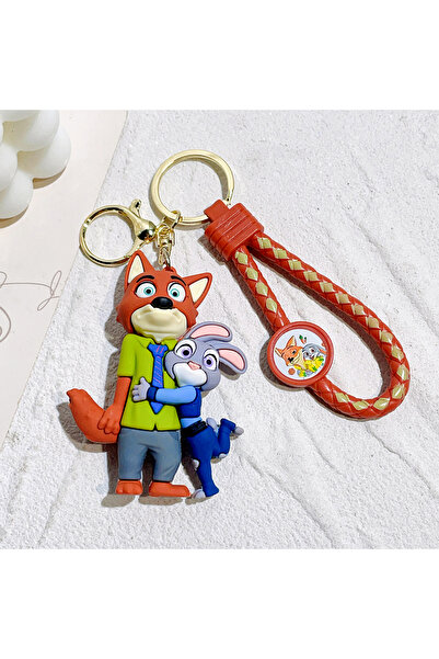 Choice 6 سم KC4404 دمية ديزني زوتوبيا 2 لطيفة من مادة PVC، سلسلة مفاتيح سيارة، إكسسوارات، قلادة حقيبة، مثالية