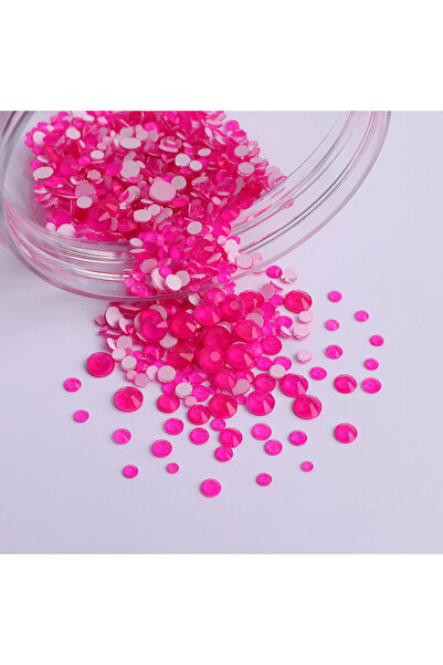 Choice Neon Rose 1440Pcs SS6-SS20 Mix Size Glass Flat Back Neon Rhinestone Gl...